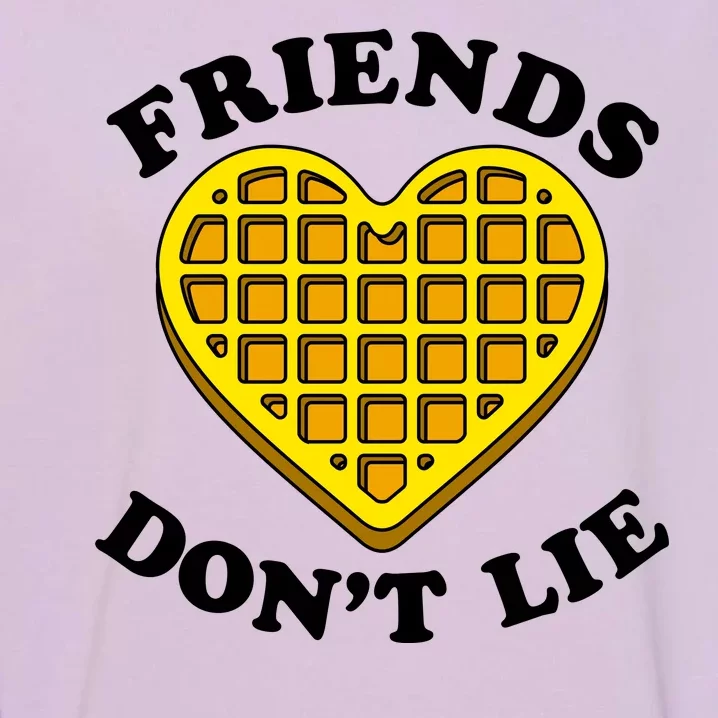 Friends Dont Lie Waffle Heart Garment-Dyed Sweatshirt