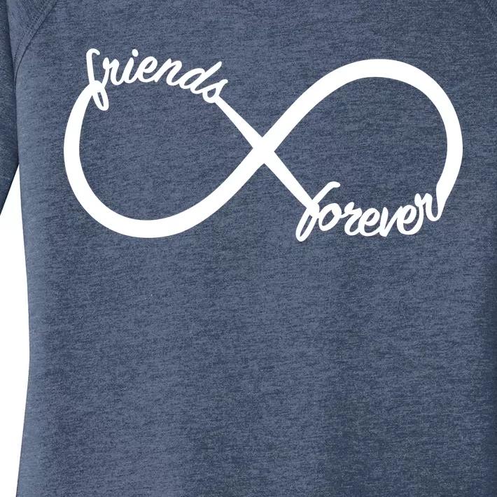 Friends Forever Infinity Symbol Women's Perfect Tri Tunic Long Sleeve Shirt