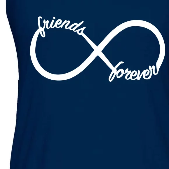 Friends Forever Infinity Symbol Ladies Essential Flowy Tank