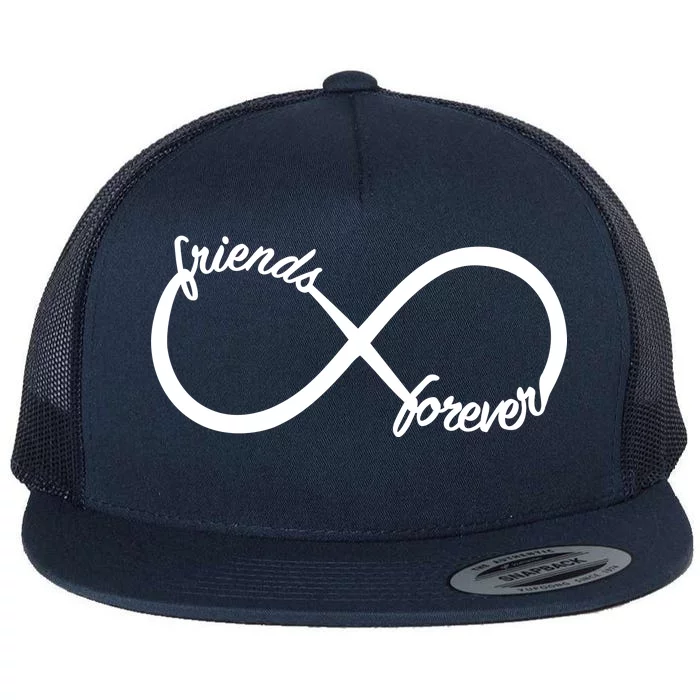 Friends Forever Infinity Symbol Flat Bill Trucker Hat