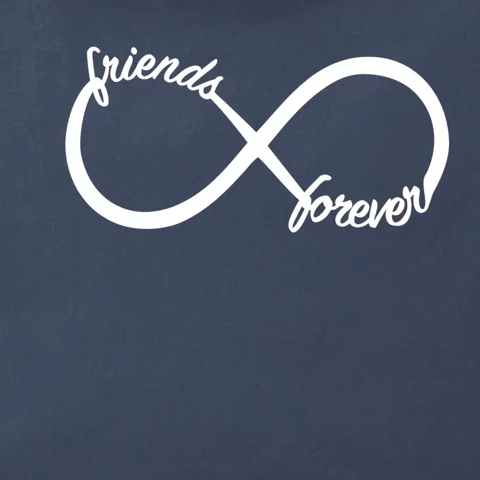 Friends Forever Infinity Symbol Zip Tote Bag