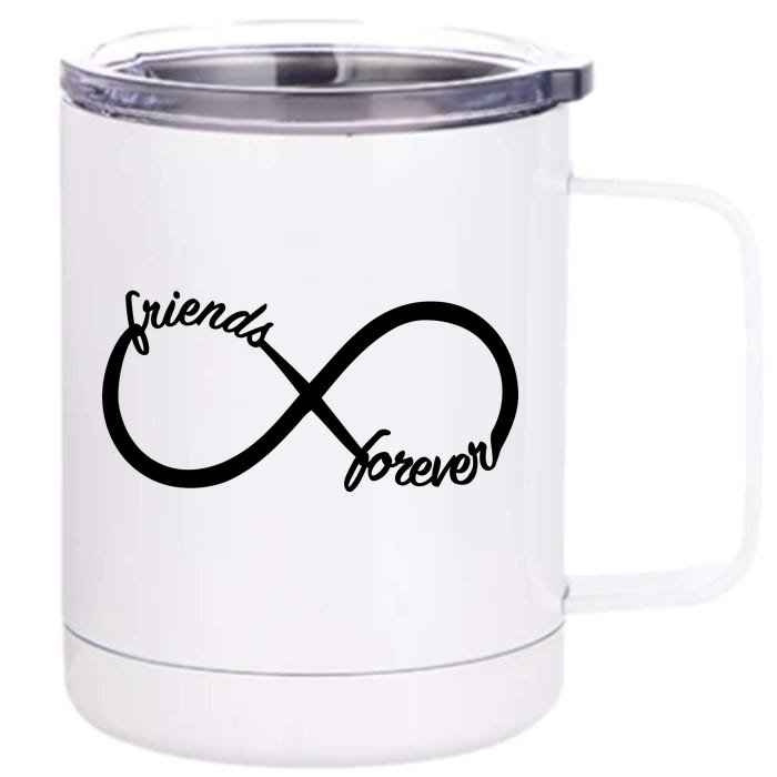 Friends Forever Infinity Symbol Front & Back 12oz Stainless Steel Tumbler Cup