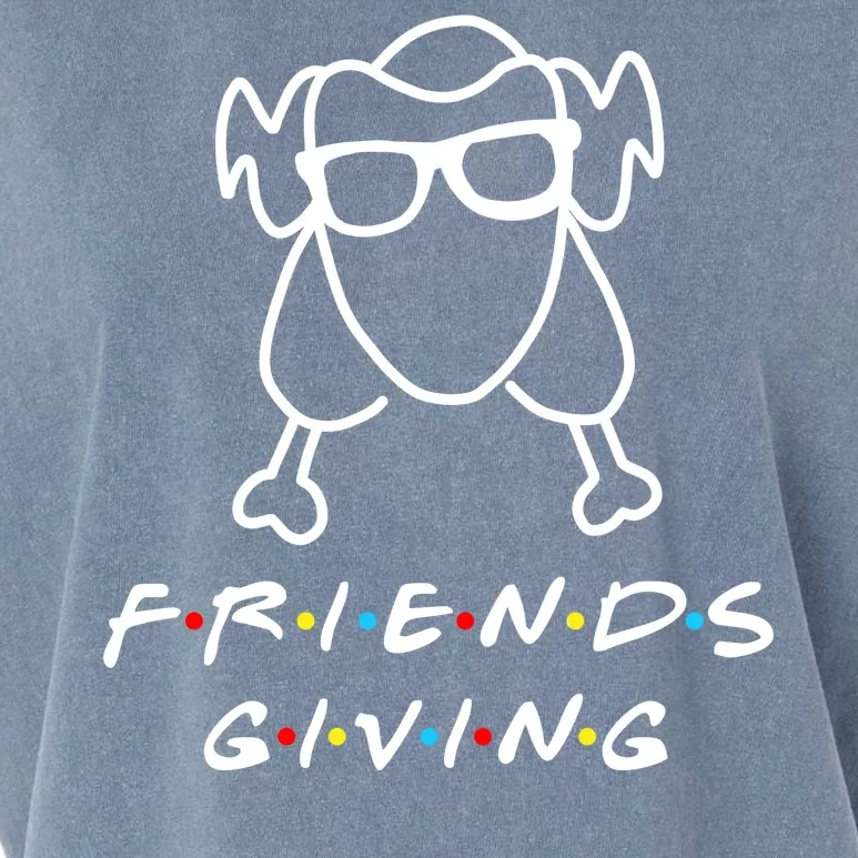 Friends Giving Funny Thanksgiving Garment-Dyed Women's Muscle Tee