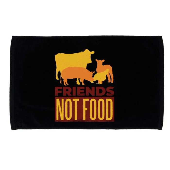 Friends Not Food Microfiber Hand Towel