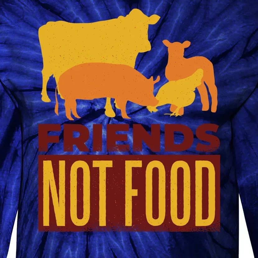 Friends Not Food Tie-Dye Long Sleeve Shirt