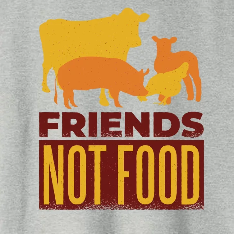 Friends Not Food Women's Crop Top Tee