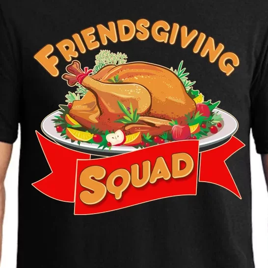 Friendsgiving Squad Funny Thanksgiving Pajama Set