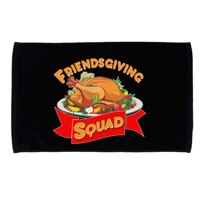 Friendsgiving Squad Funny Thanksgiving Microfiber Hand Towel