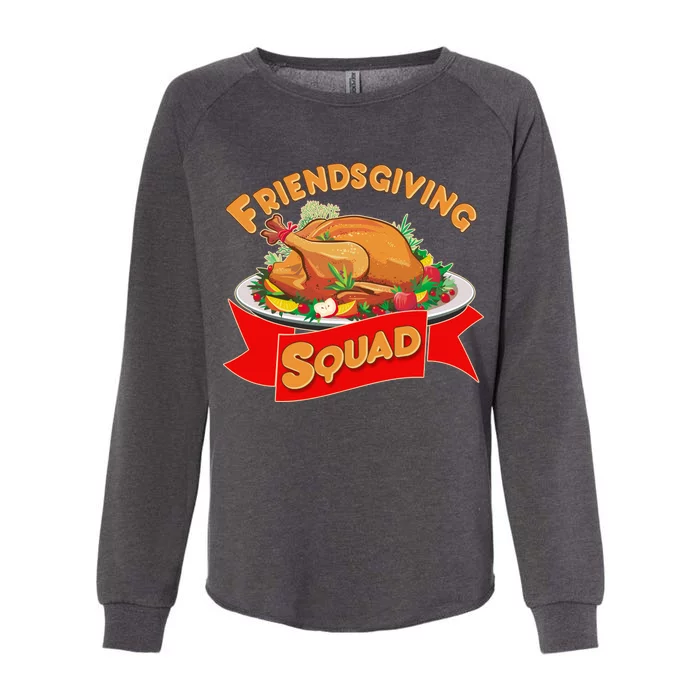 Friendsgiving Squad Funny Thanksgiving Womens California Wash Sweatshirt