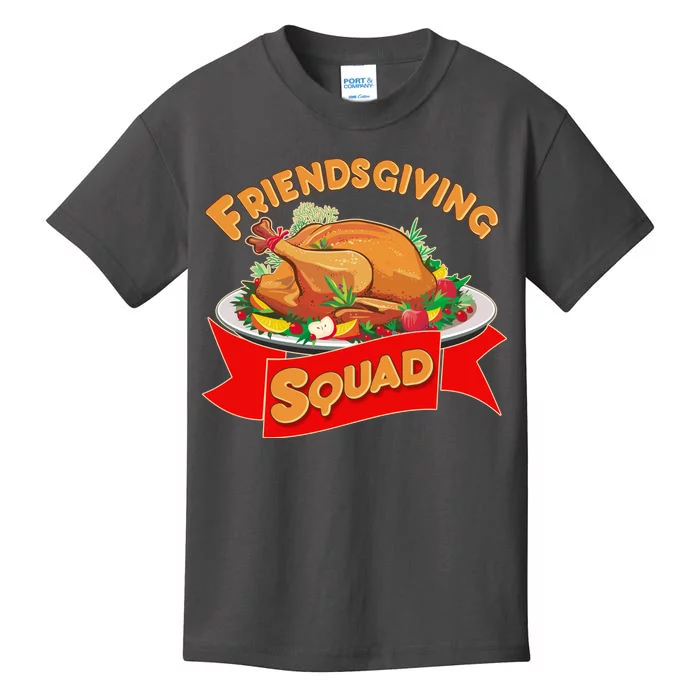 Friendsgiving Squad Funny Thanksgiving Kids T-Shirt