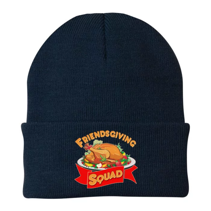 Friendsgiving Squad Funny Thanksgiving Knit Cap Winter Beanie