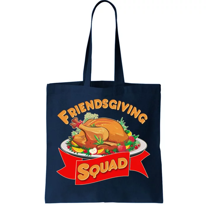 Friendsgiving Squad Funny Thanksgiving Tote Bag