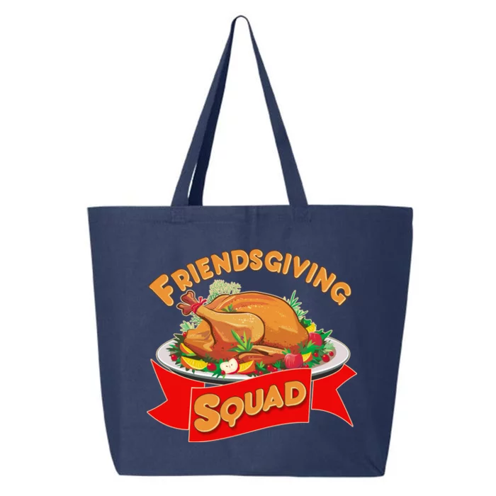 Friendsgiving Squad Funny Thanksgiving 25L Jumbo Tote