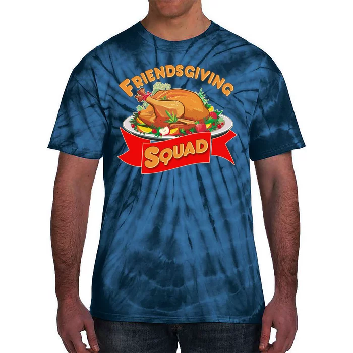 Friendsgiving Squad Funny Thanksgiving Tie-Dye T-Shirt