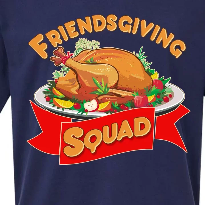 Friendsgiving Squad Funny Thanksgiving Sueded Cloud Jersey T-Shirt