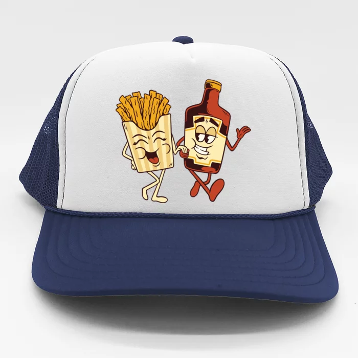 Fries And Ketchup Couple Trucker Hat