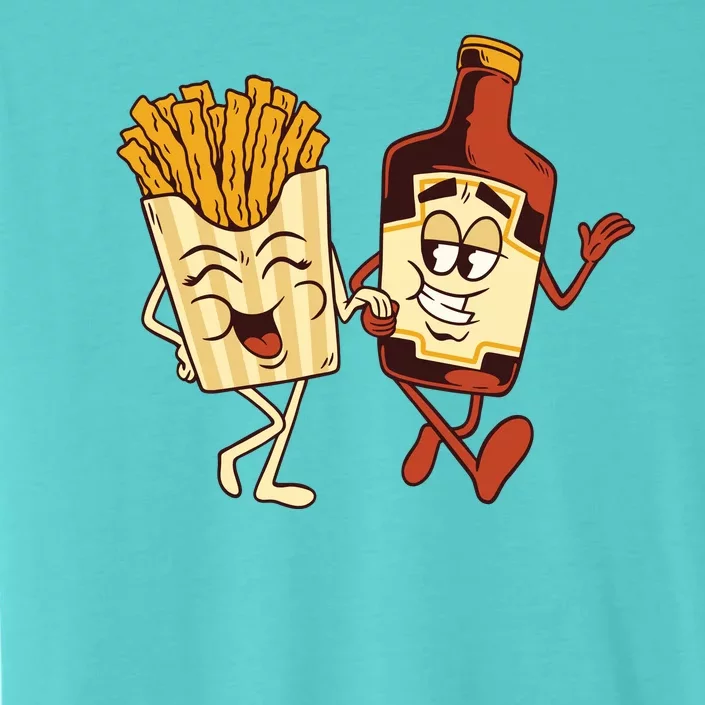 Fries And Ketchup Couple ChromaSoft Performance T-Shirt