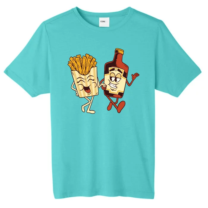 Fries And Ketchup Couple ChromaSoft Performance T-Shirt