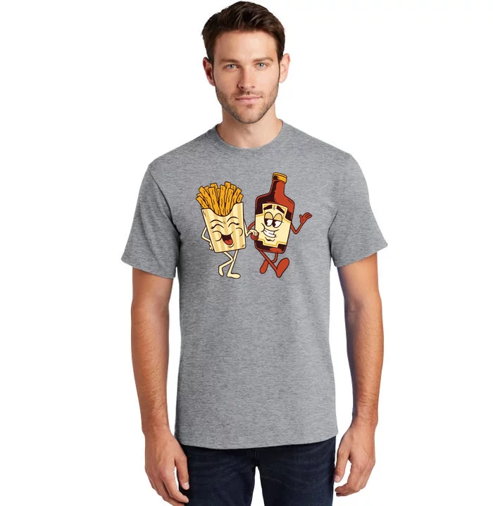 Fries And Ketchup Couple Tall T-Shirt