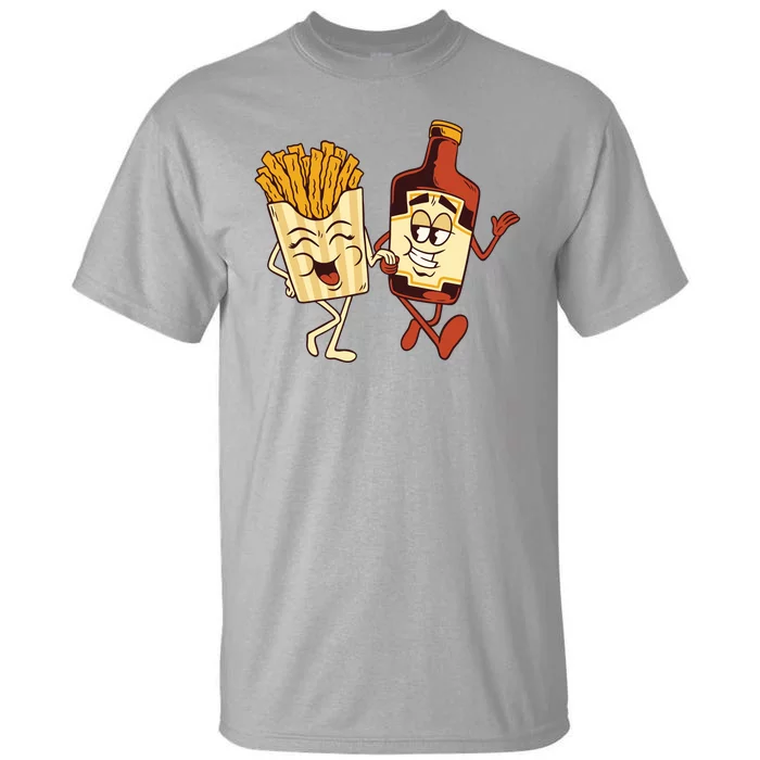 Fries And Ketchup Couple Tall T-Shirt