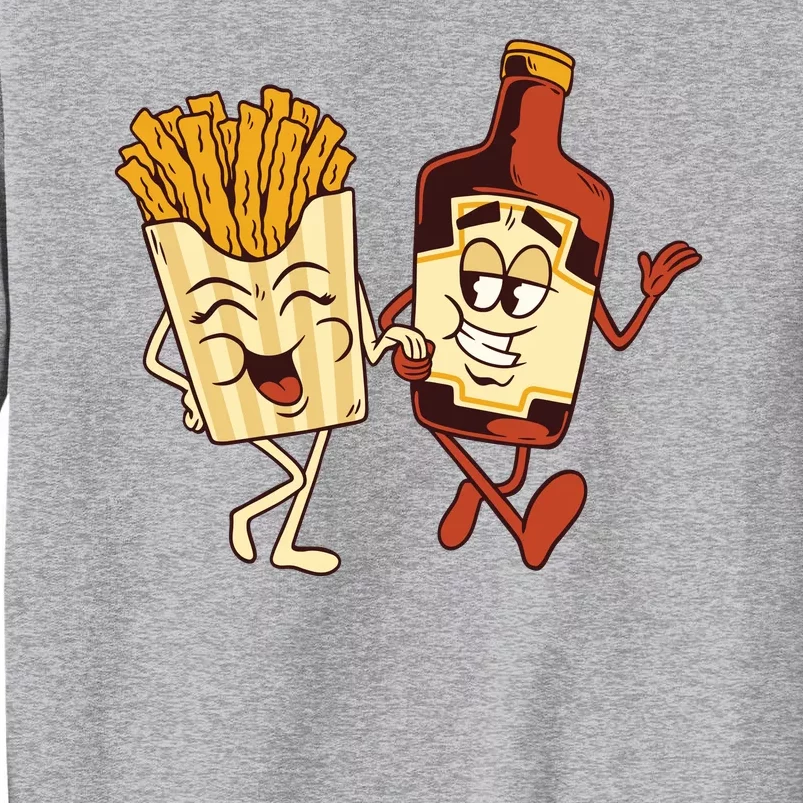 Fries And Ketchup Couple Tall Sweatshirt