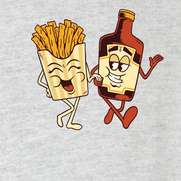 Fries And Ketchup Couple Toddler Long Sleeve Shirt