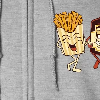 Fries And Ketchup Couple Full Zip Hoodie