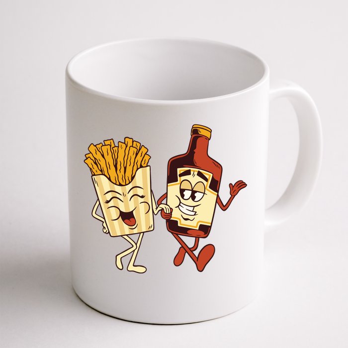 Fries And Ketchup Couple Front & Back Coffee Mug