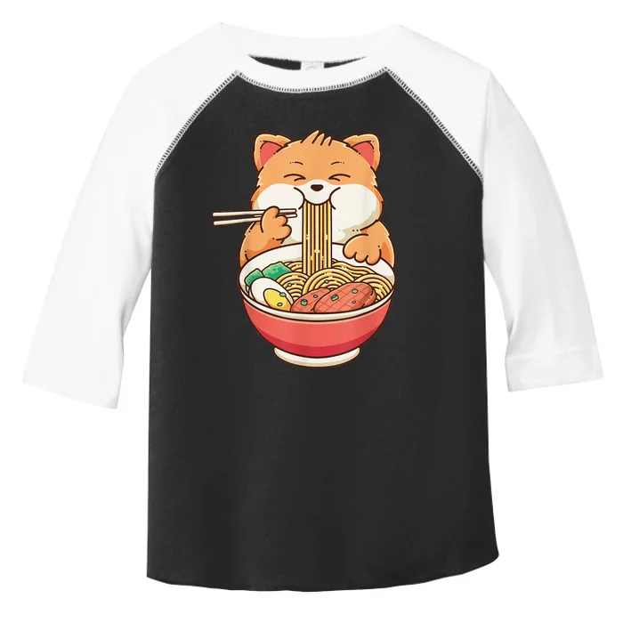 Fox Ra Japanese Noodles Cute Kawaii Anime Toddler Fine Jersey T-Shirt