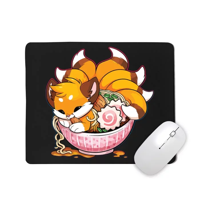 Fox Ramen Japanese Noodles Cute Kawaii Anime Gifts Teen Mousepad