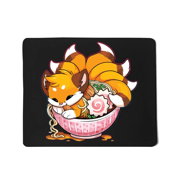 Fox Ramen Japanese Noodles Cute Kawaii Anime Gifts Teen Mousepad