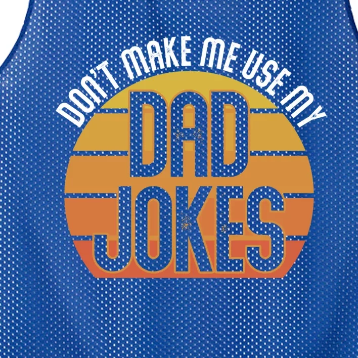 Funny Rad Jokes Punny Dad Fathers Day Gift Dad Jokes Funny Gift Mesh Reversible Basketball Jersey Tank