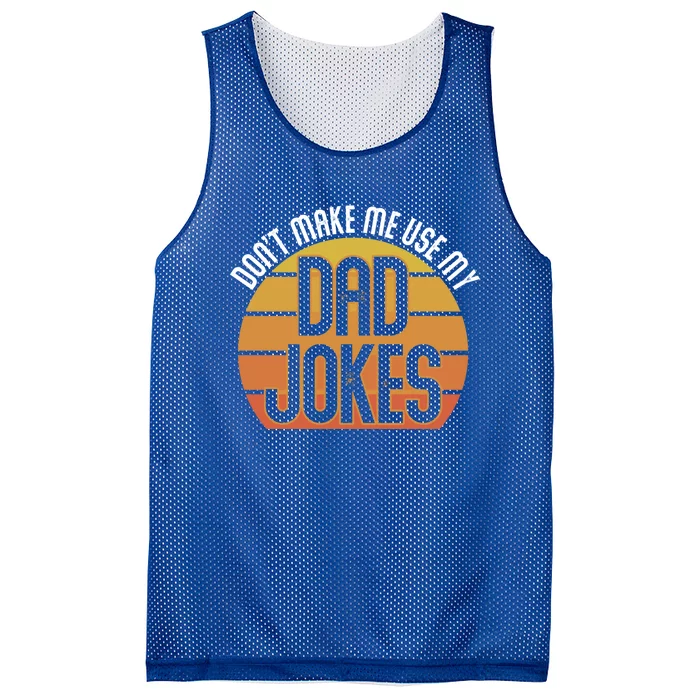 Funny Rad Jokes Punny Dad Fathers Day Gift Dad Jokes Funny Gift Mesh Reversible Basketball Jersey Tank