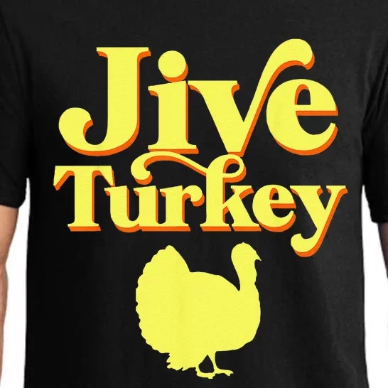 Funny Retro Jive Thanksgiving Turkey Pajama Set