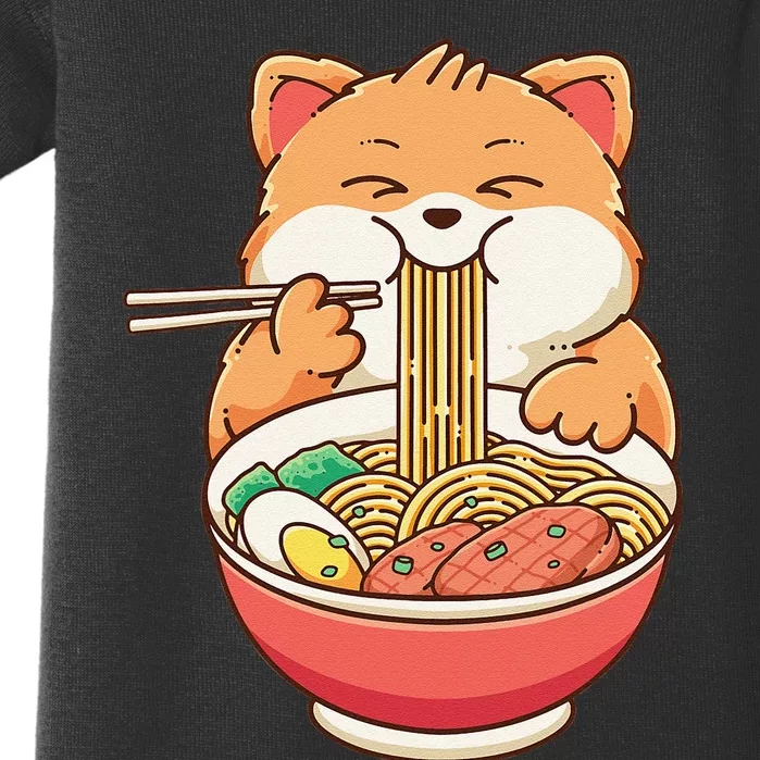 Fox Ra Japanese Noodles Cute Kawaii Anime Baby Bodysuit