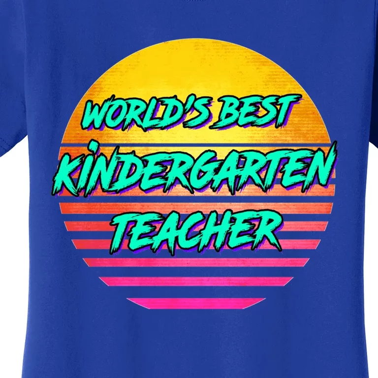 Funny Retro Kindergarten Teacher Funny Gift Women's T-Shirt