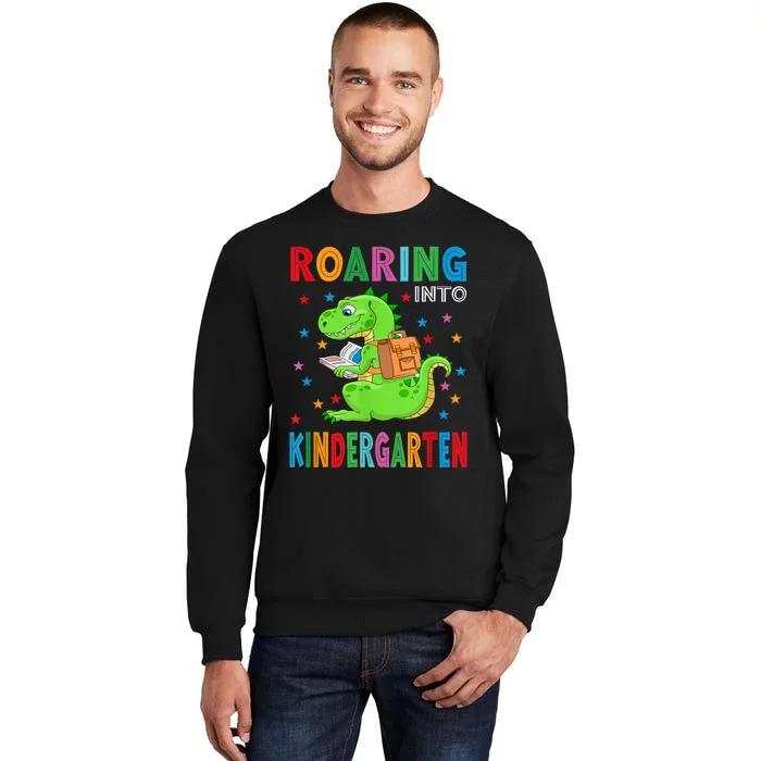 Funny Roaring Kindergarten TRex Back To The School Tall Sweatshirt