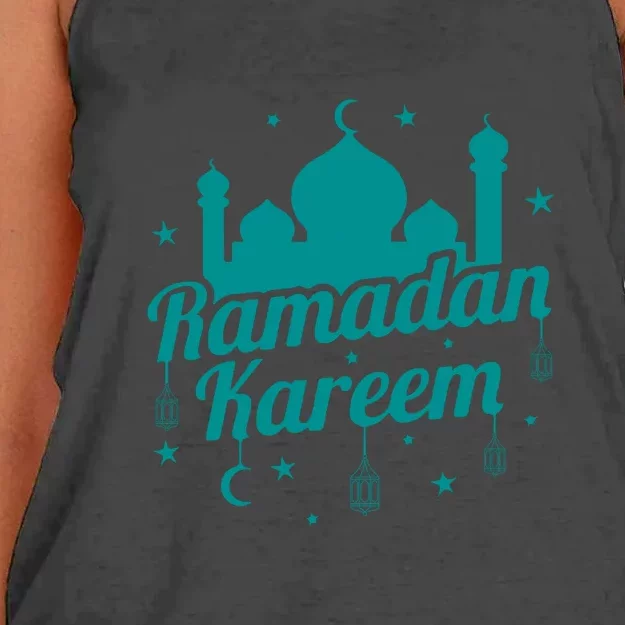 Funny Ramadan Kareem Islamic Muslim Gift Ramadan Mubarak Women's Knotted Racerback Tank