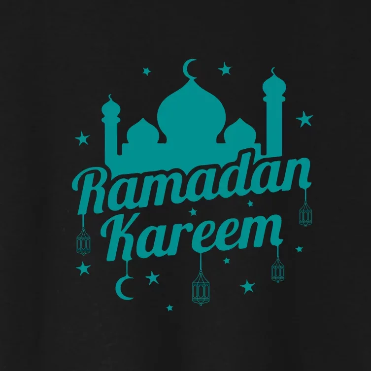 Funny Ramadan Kareem Islamic Muslim Gift Ramadan Mubarak Women's Crop Top Tee