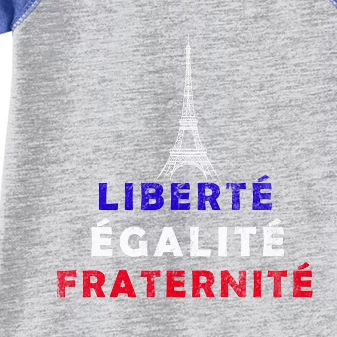 French Revolution Liberty Equality Fraternity Bastille Day Funny Gift Infant Baby Jersey Bodysuit