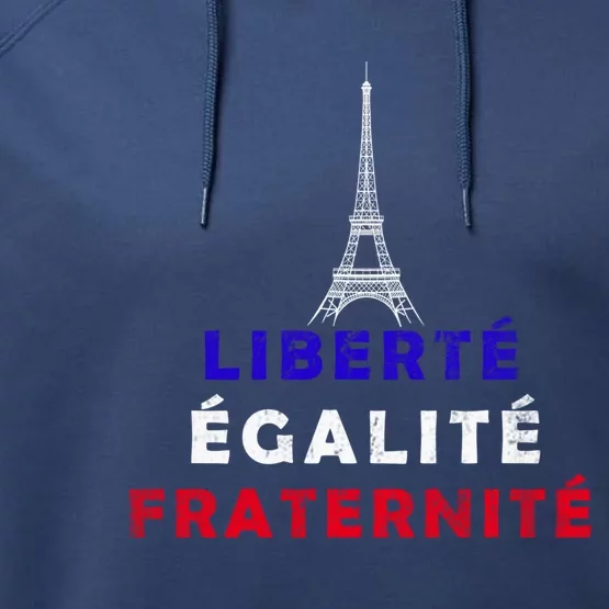 French Revolution Liberty Equality Fraternity Bastille Day Funny Gift Performance Fleece Hoodie