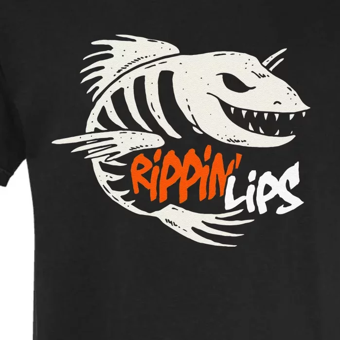 Fishing Rippin Lips Fish Bones Garment-Dyed Heavyweight T-Shirt