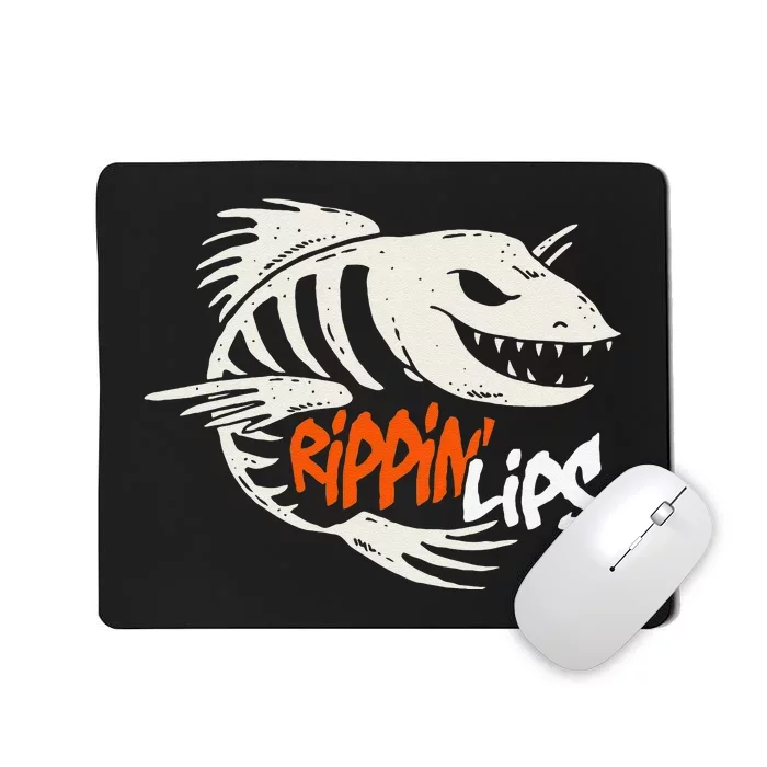 Fishing Rippin Lips Fish Bones Mousepad