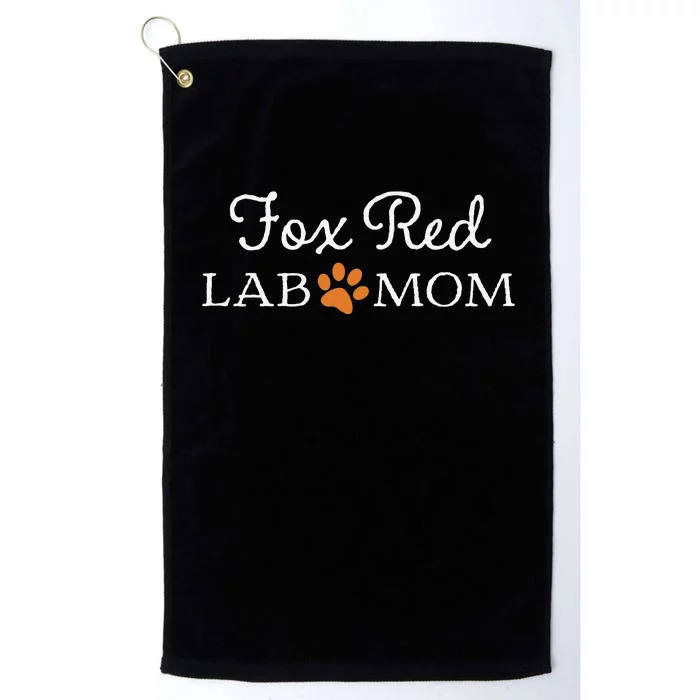 Fox Red Lab Mom Labrador Retriever Platinum Collection Golf Towel