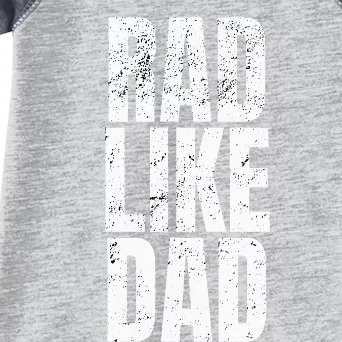 Fun Rad Like Dad Infant Baby Jersey Bodysuit