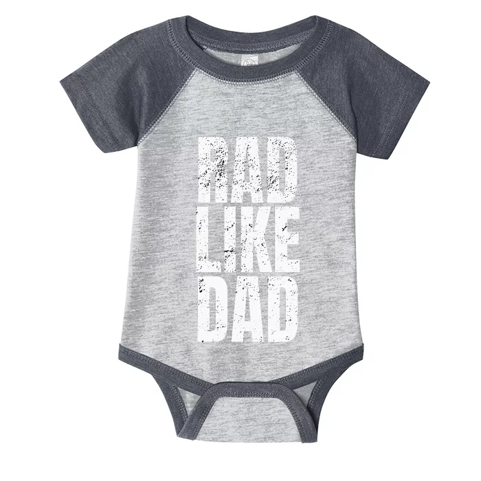 Fun Rad Like Dad Infant Baby Jersey Bodysuit