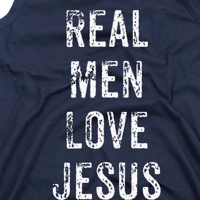 Funny Real Love Jesus Christian VBS Church Gift Tank Top