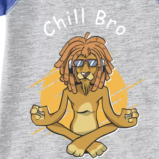 Funny Rasta Lion Chill Bro Namaste Yoga Gift Infant Baby Jersey Bodysuit