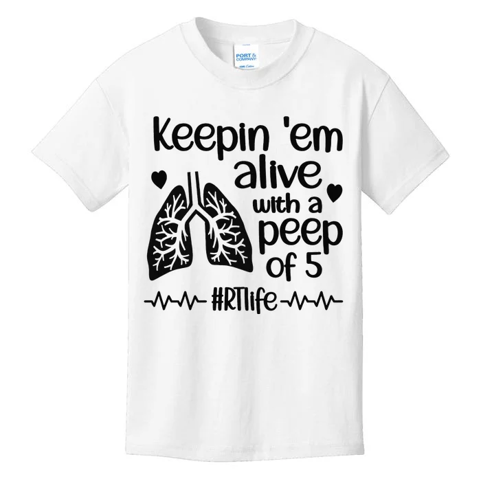 Funny RT Life Respiratory Therapist Respiratory Therapy Kids T-Shirt