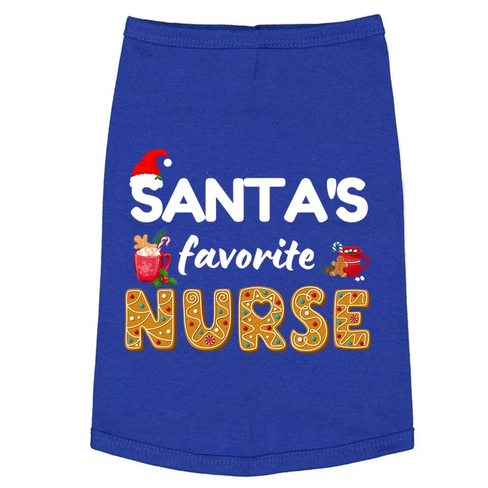 Funny Rn Lvn Lpn T Nurse Christmas T Santas Favorite Nurse Great Gift Doggie Tank